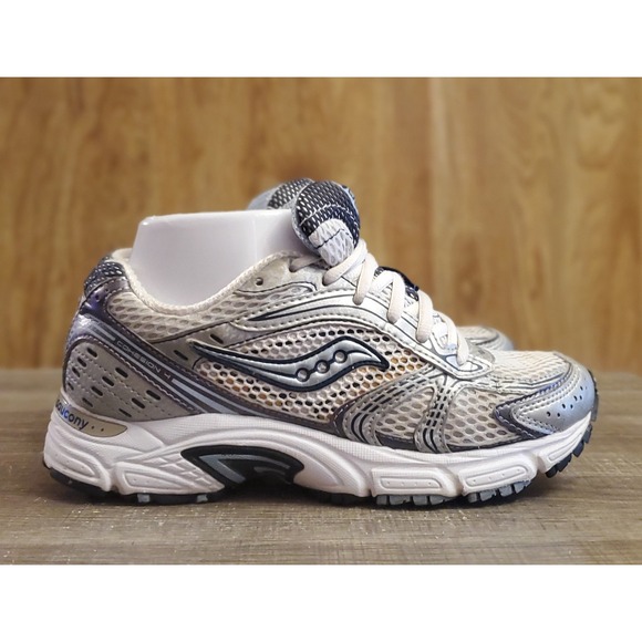 Saucony Cohesion 4 Running Shoes Women's Size 6 White Gray - Picture 1 of 11